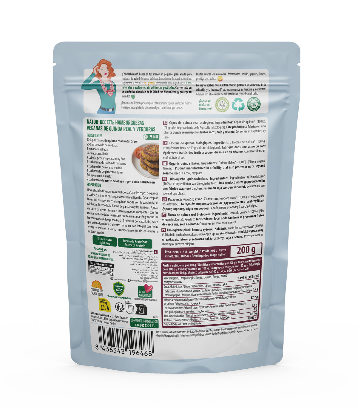 Bio-Quinoa-Flocken glutenfrei NaturGreen 200 g