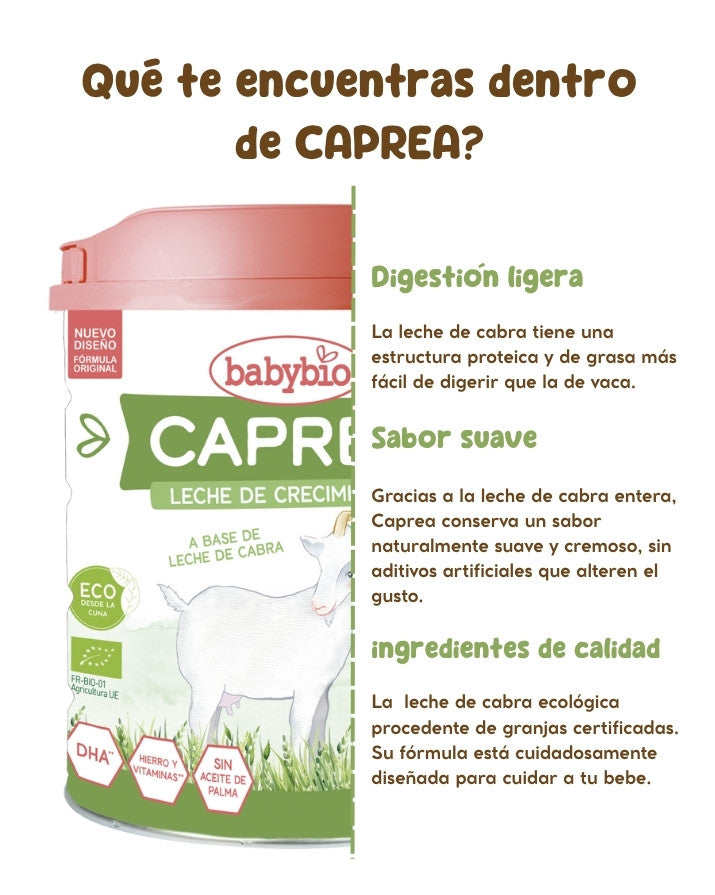 Pack 2x Leche de Cabra BIO Caprea 3 Babybio 800 g
