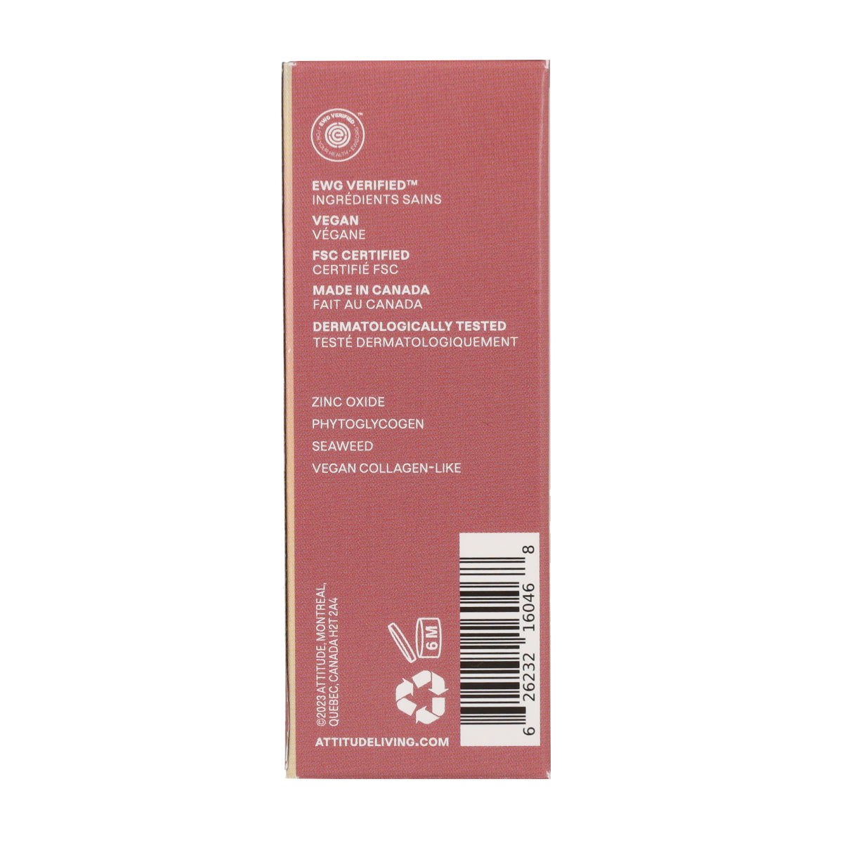 Oceanly – PHYTO-SUN Lippenbalsam mit Farbe LSF 30 – Terrakotta, Attitude, 8,5 g