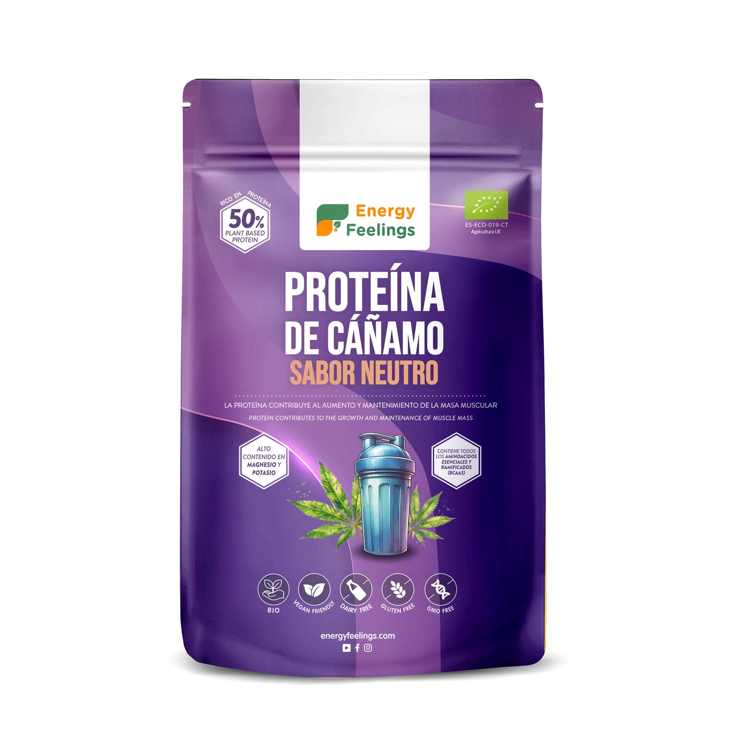 Energy Feelings Proteína de Cáñamo ECO 500 g