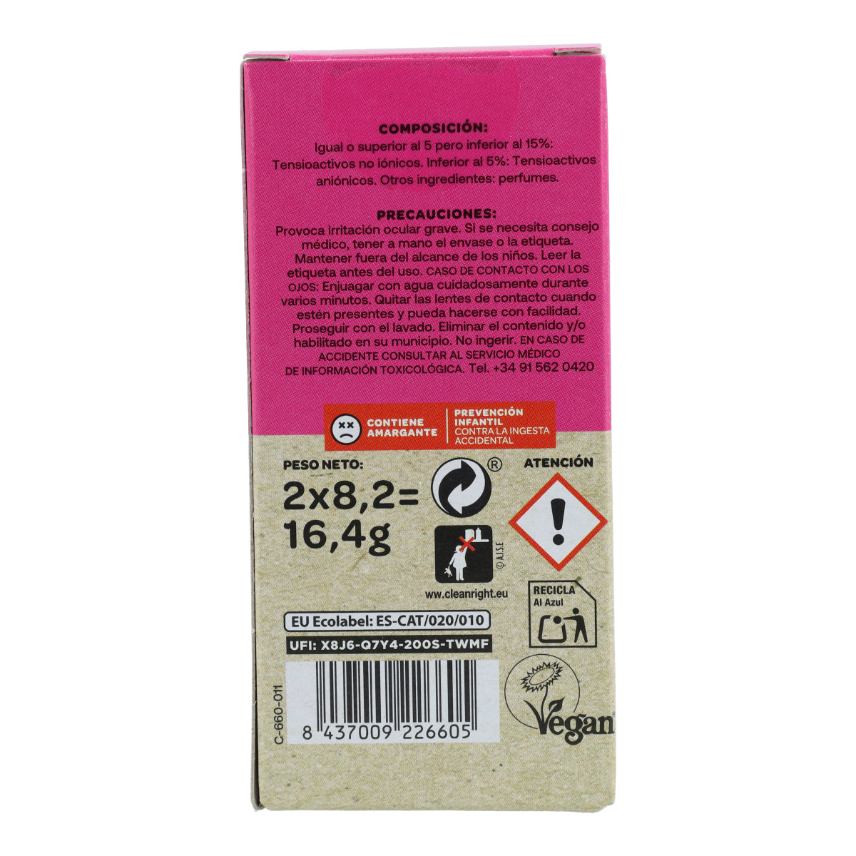 Wasserlösliche Toilettenreinigung Flopp  Nachfüllpackung 2 Kapseln