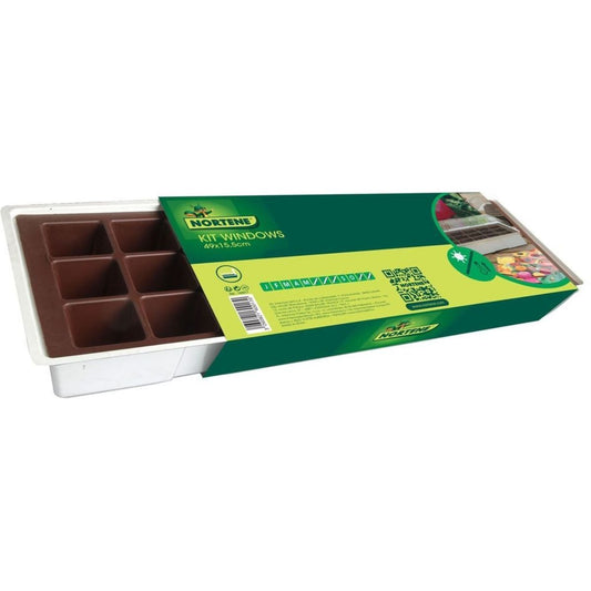 Mini invernadero repisa ventana Kit Windows Nortene 49x15,5 cm