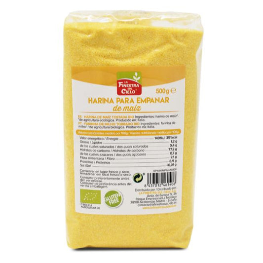 Harina de Maíz sin gluten para empanar  La Finestra Sul Cielo 500 g