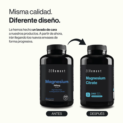 Citrato de Magnesio Zenement 240 comprimidos