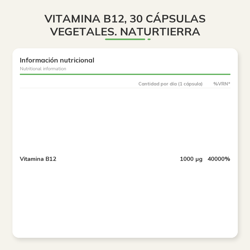 Información nutricional