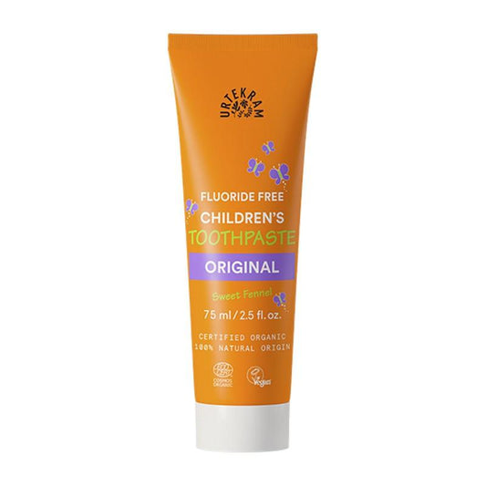 Dentífrico para Niños Sin flúor Original Urtekram 75 ml