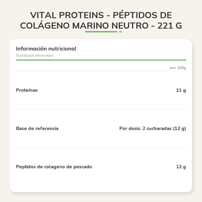 Información nutricional