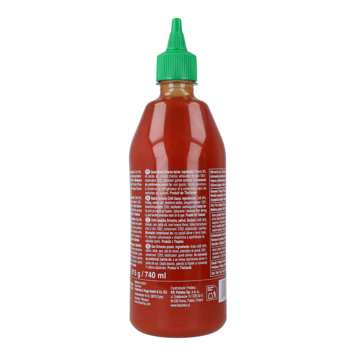 Traditionelle Sriracha-Chilisauce ohne GMS-Glutamat Uni-Eagle 815 g – Cremig-scharf nach thailändischer Art