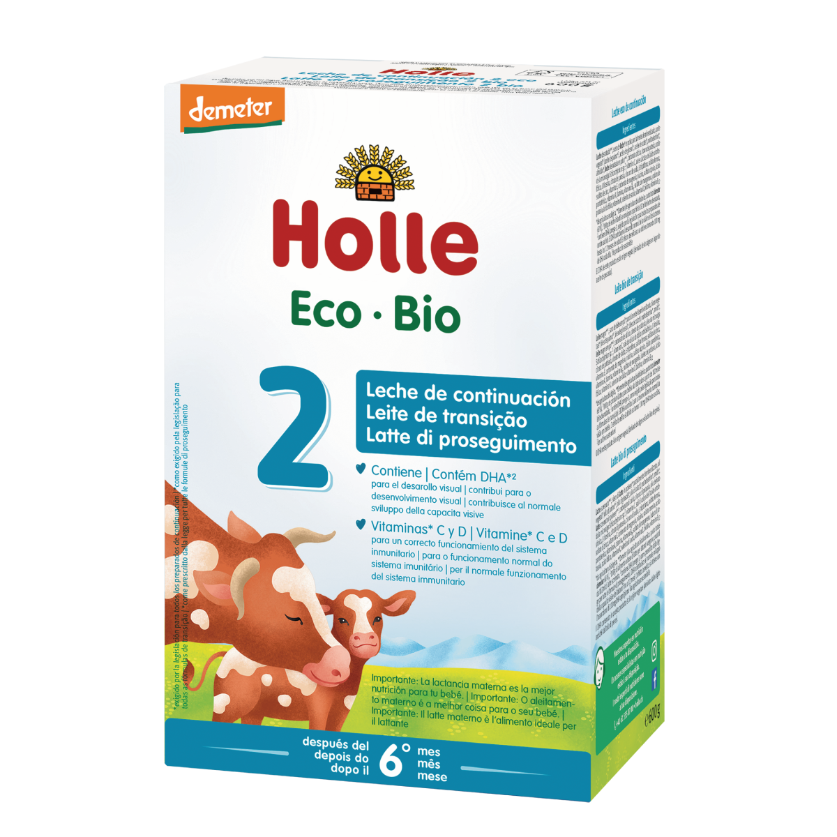 Folgemilch Nr. 2 (+6 Monate) Bio Holle 600 g