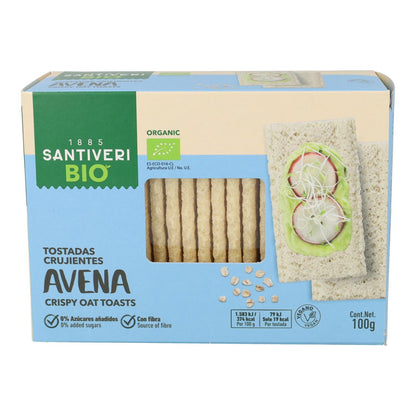 Tostadas Ligeras y Crujientes de Avena Santiveri 100 g