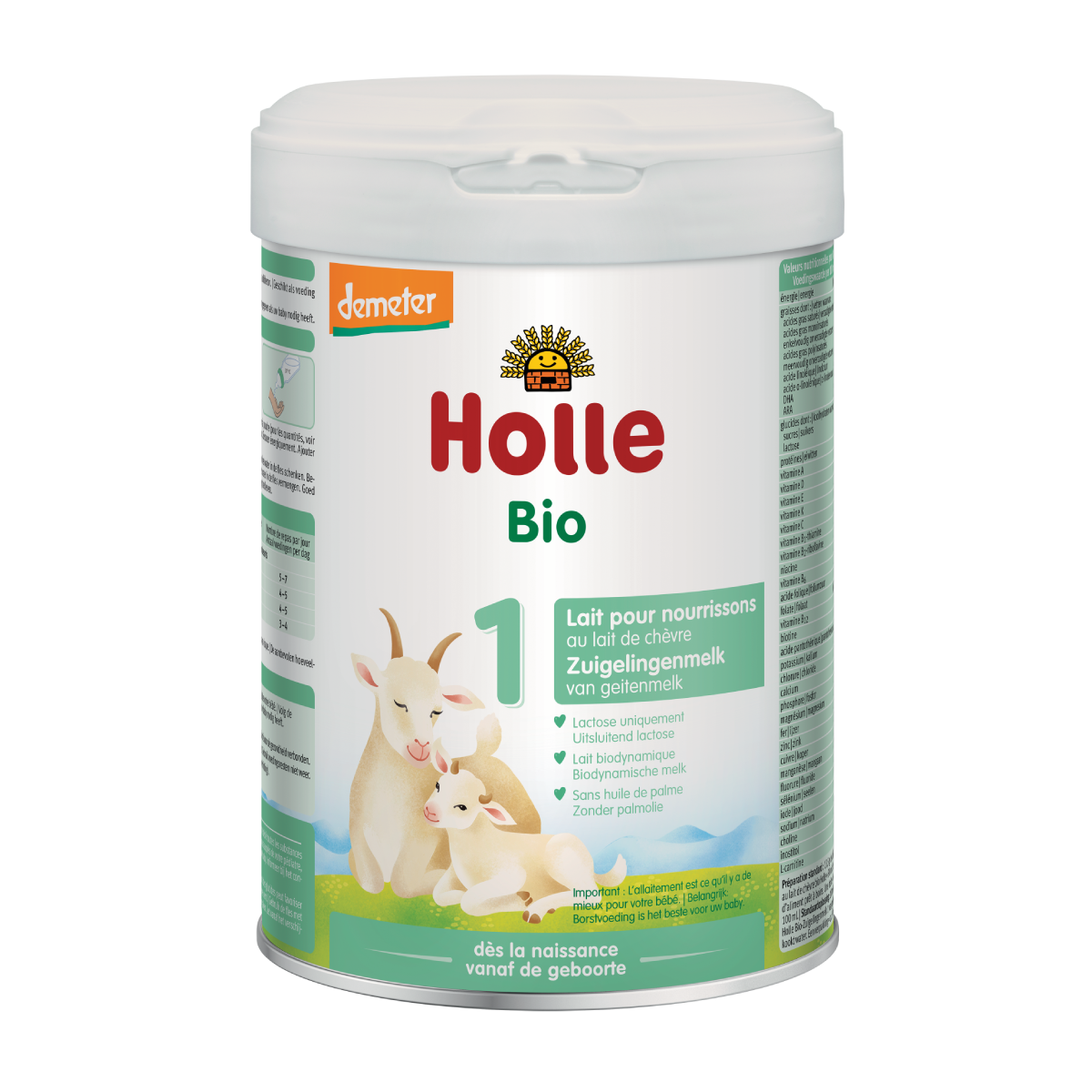 Ziegenmilch für Säuglinge 1 (DOSE), Holle, 800 g