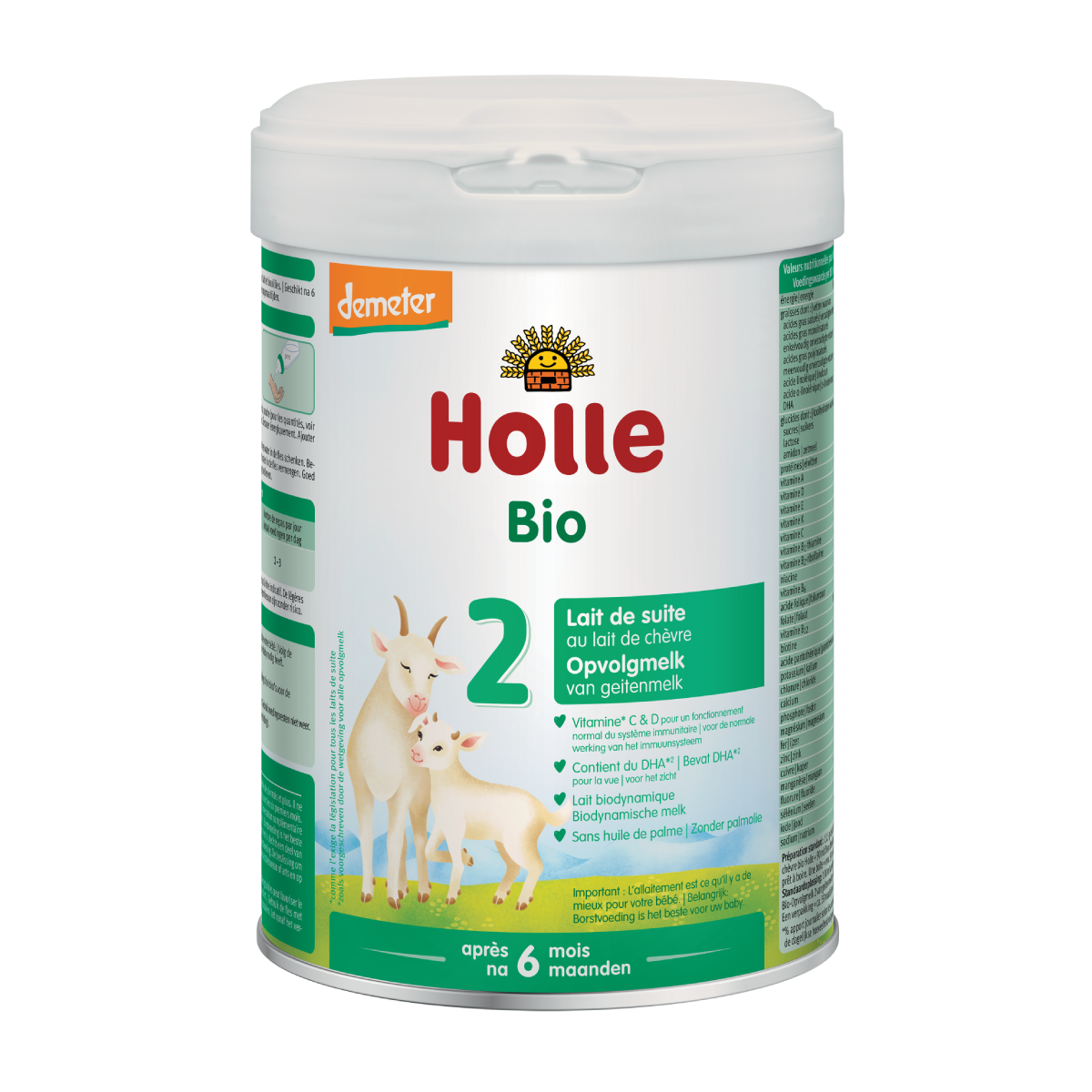 Ziegenmilch 2 (nach dem 6. Monat) DOSE, Holle, 800 g