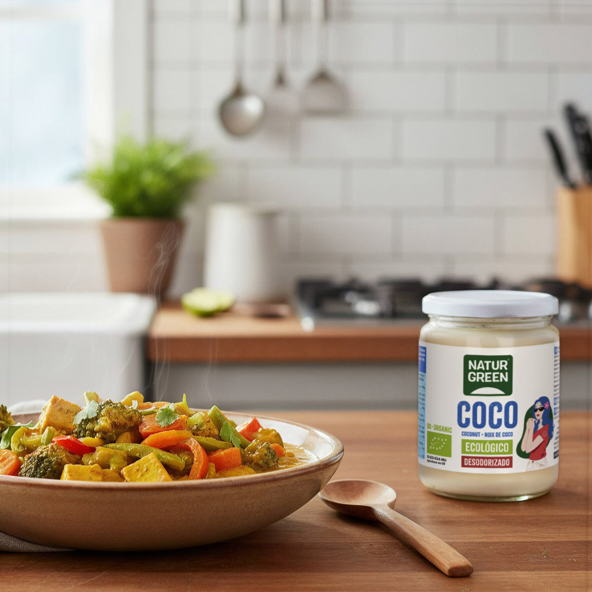 Desodoriertes Kokosfett BIO Naturgreen 430 ml