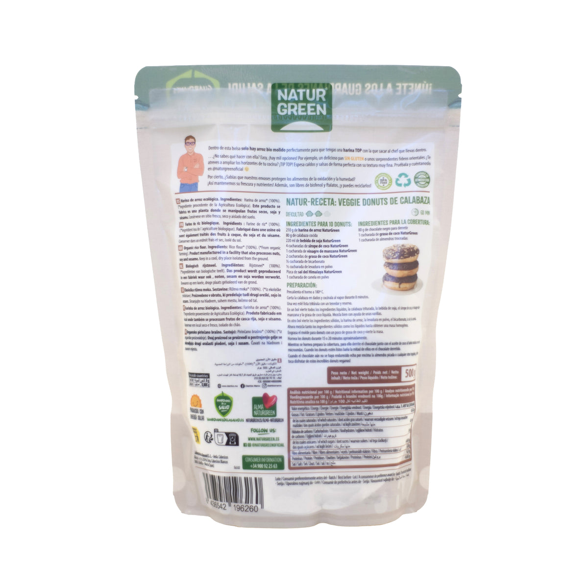 Glutenfreies Reismehl NaturGreen 500 g