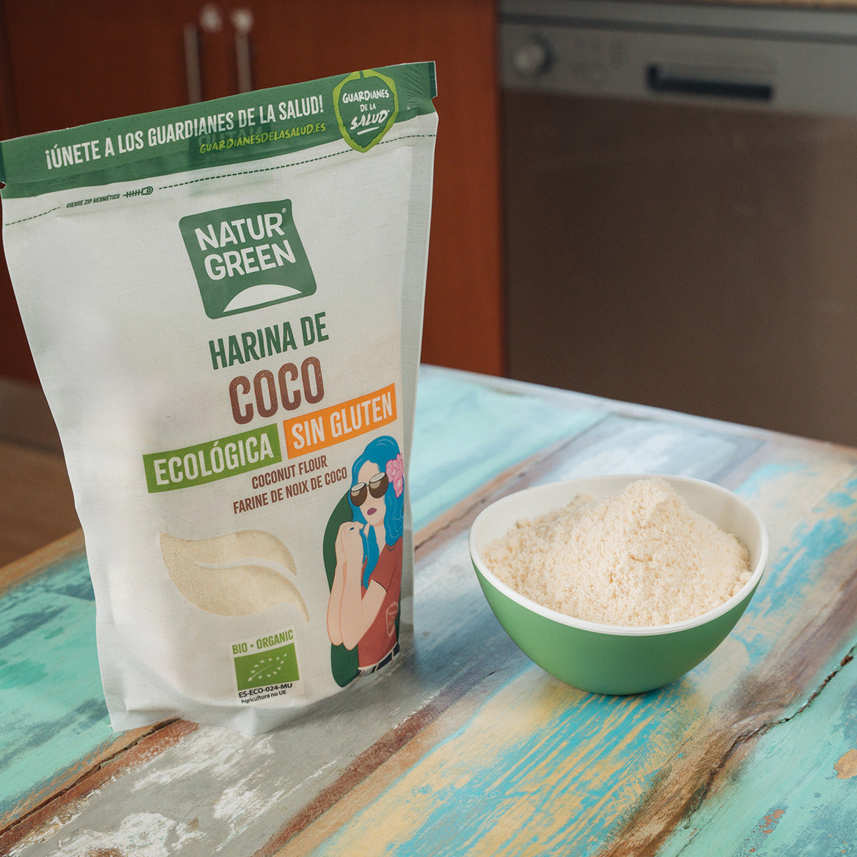 Glutenfreies Bio-Kokosmehl NaturGreen 500 g