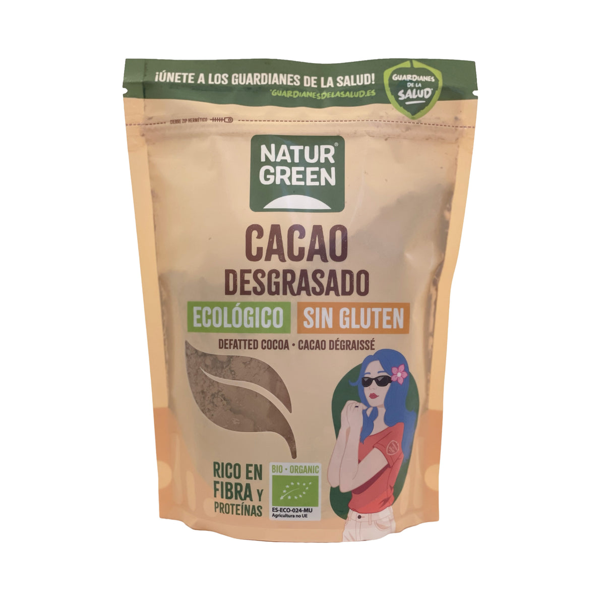 Entfetteter Bio-Kakao Naturgreen 225 g