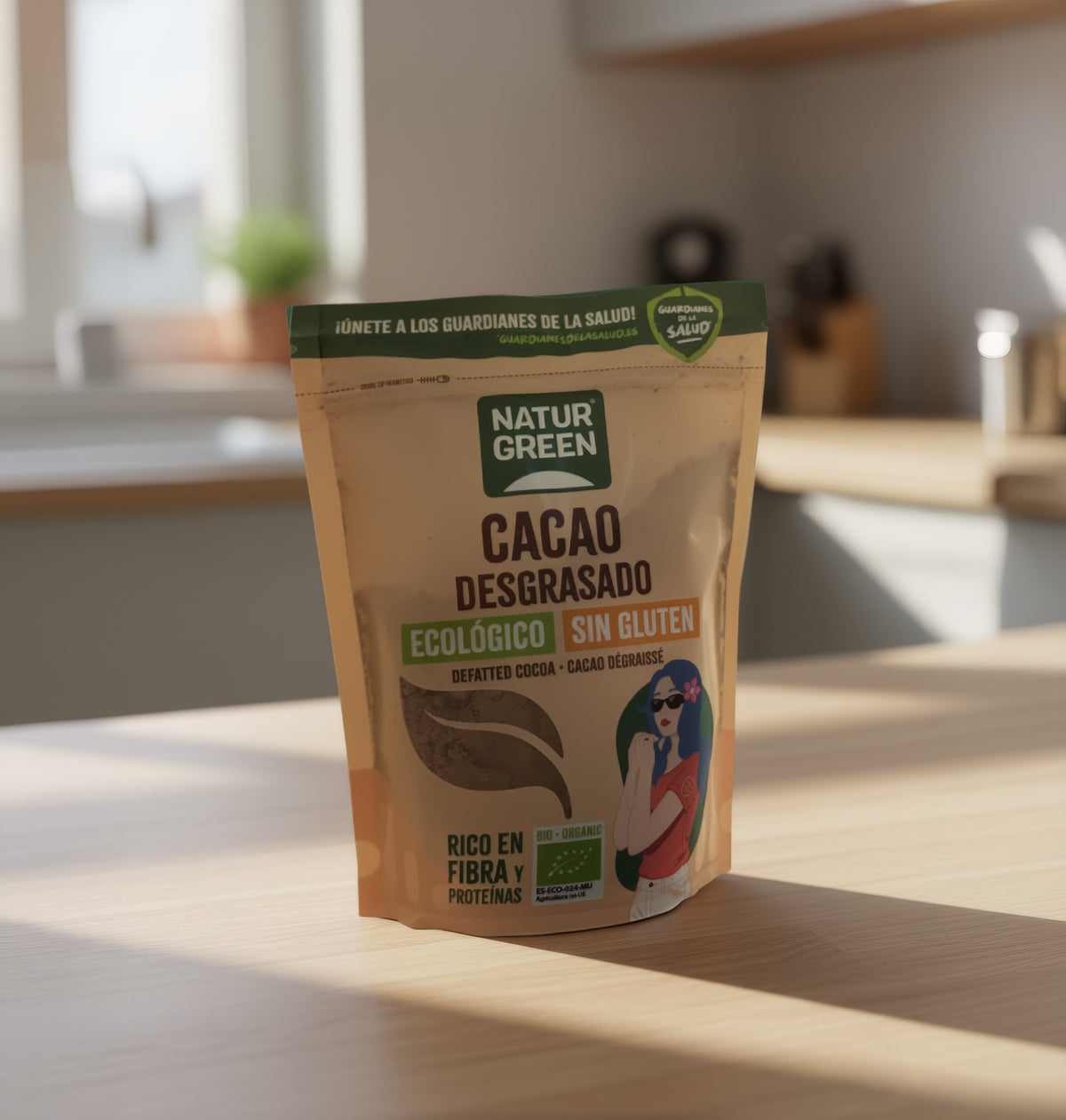 Entfetteter Bio-Kakao Naturgreen 225 g