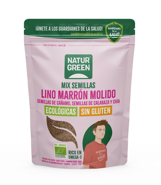 Leinsamen, Hanfsamen, Kürbiskerne und Chiasamen Bio NaturGreen 150 g