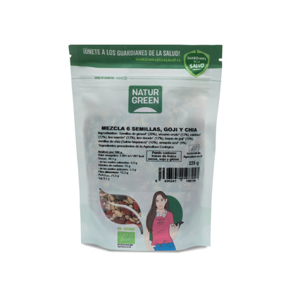 6-Korn-Mischung Goji- und Chia-Salat Bio NaturGreen 225 g