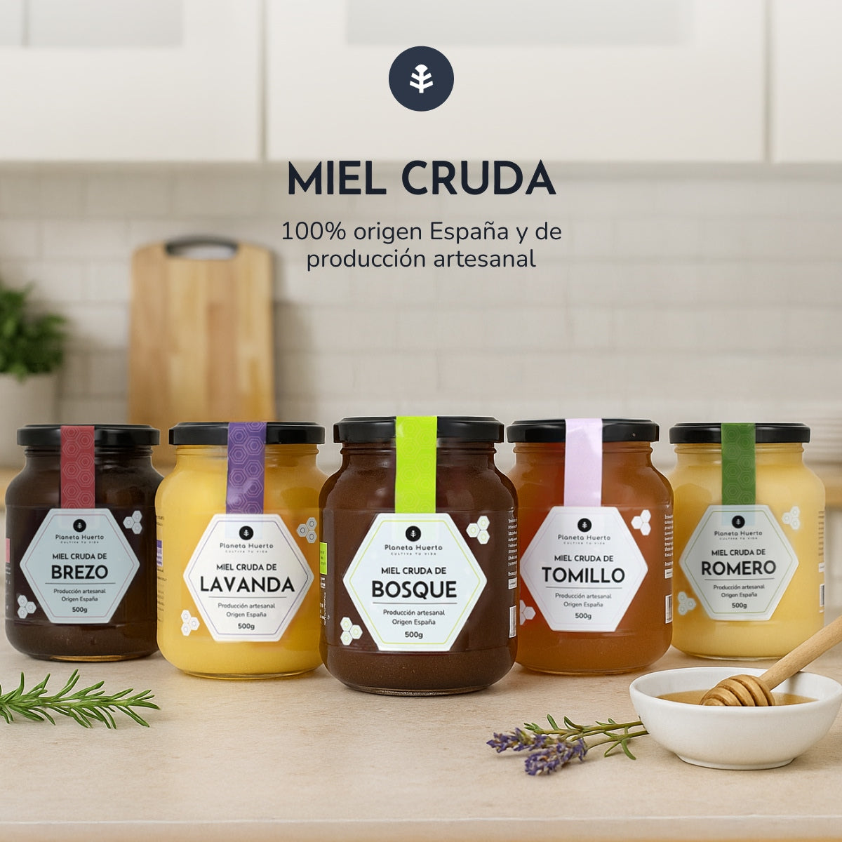 Miel Cruda de Brezo Planeta Huerto 1 Kg