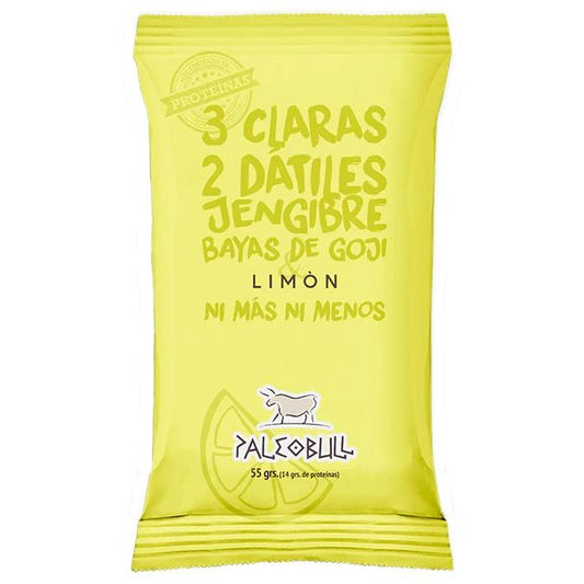 Barrita energética limón, goji y jengibre Paleobull 55 g