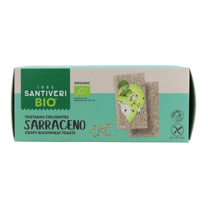 Leichte und knusprige Bio-Buchweizen-Toasts Santiveri 100 g