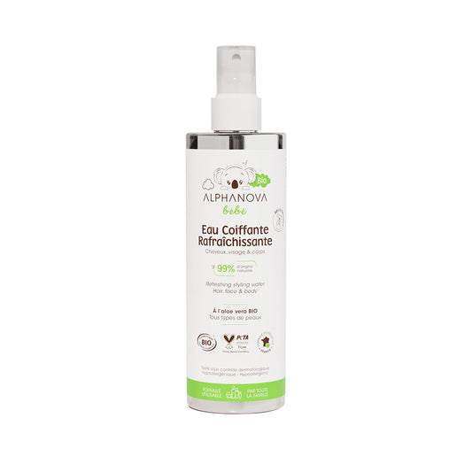 Agua de Peinado BIO Refrescante Bebé Alphanova 200 ml.