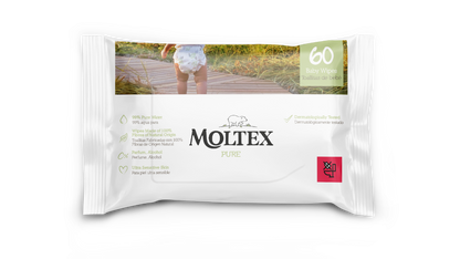 Moltex Pure &amp; Nature Feuchttücher 60 Stück