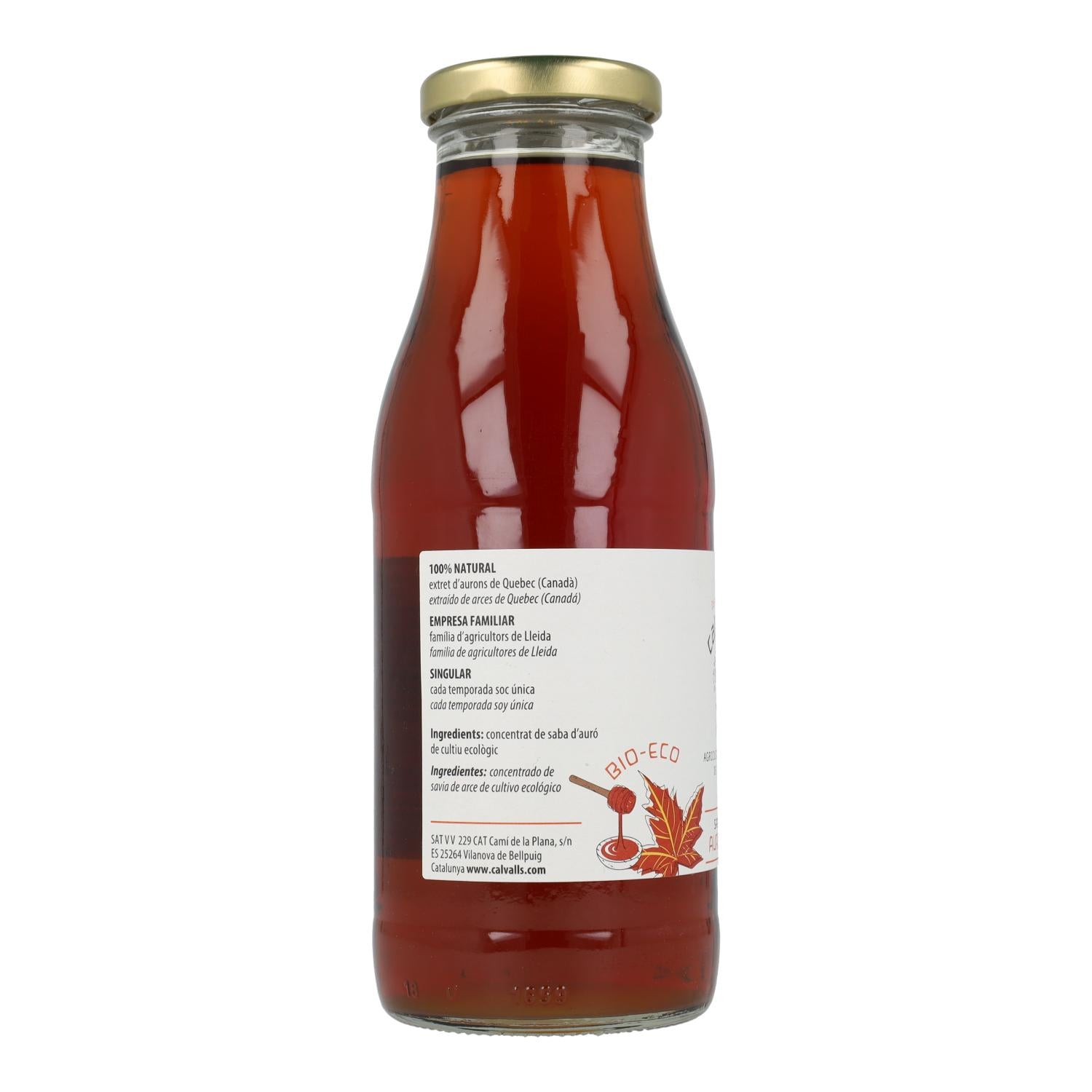 Jarabe de arce grado A Eco Cal Valls, 500 ml