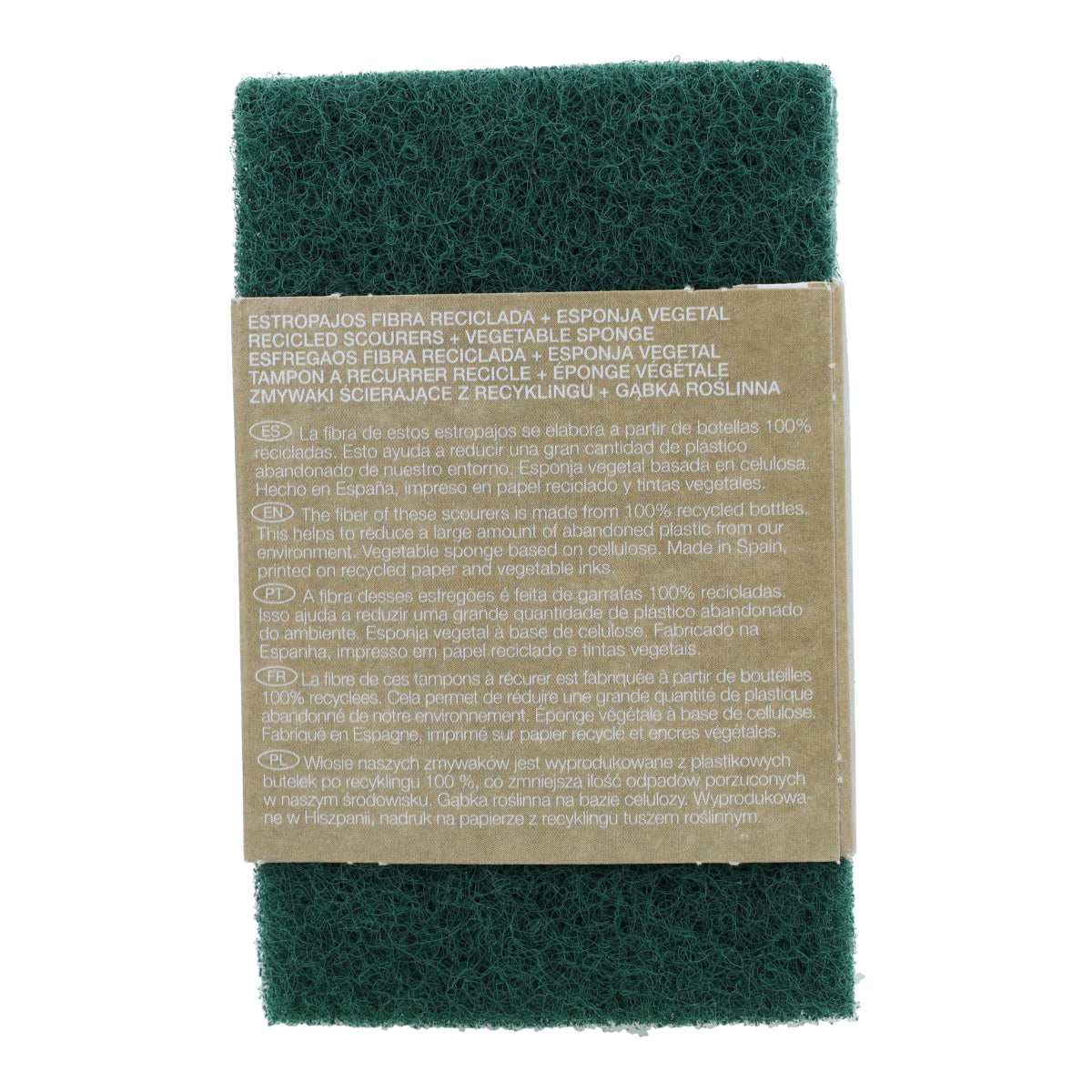 2 Scheuerschwämme mit pflanzlichem Schwamm Eco Friendly ROZENBAL