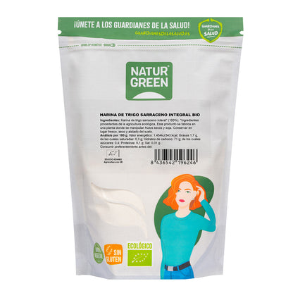 Harina Trigo Sarraceno Integral Sin Gluten NaturGreen 500 g