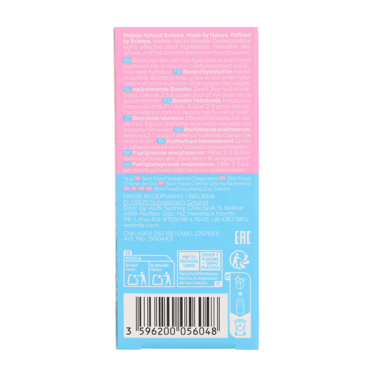 Feuchtigkeitsspendendes Serum Booster Drops mit Hyaluronsäure 30 ml
