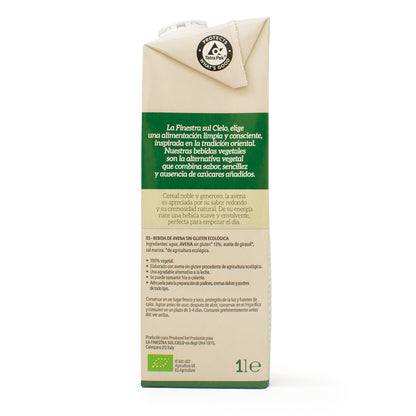 Glutenfreies Bio-Hafergetränk La Finestra Sul Cielo 1 l