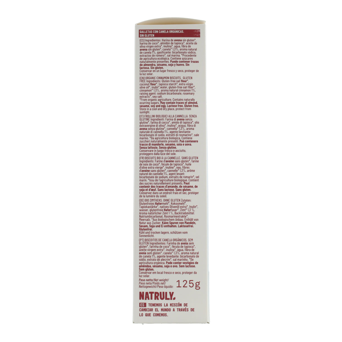 Bio-Kekse mit Zimtgeschmack Natruly 125 g