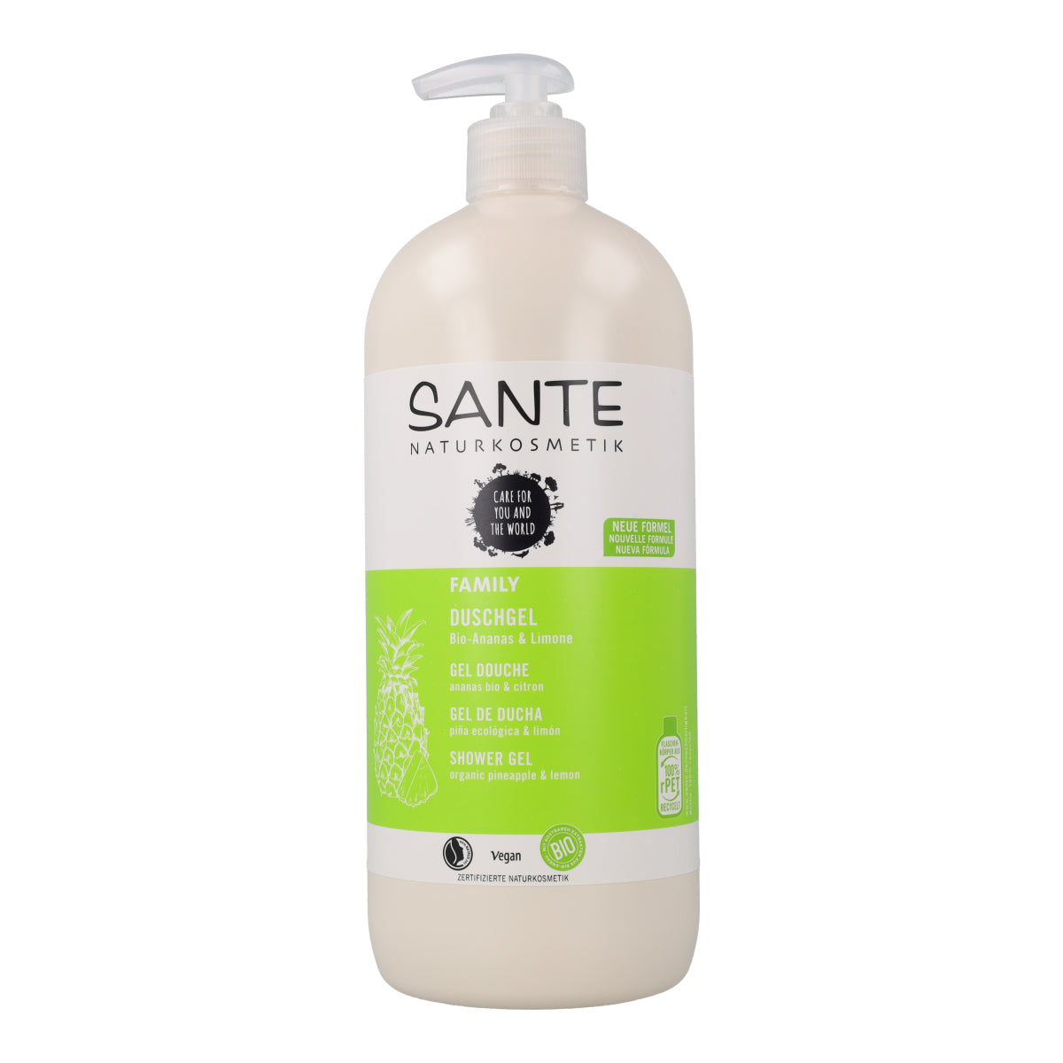 Bio-Duschgel mit Ananas und Zitrone Sante 950 ml