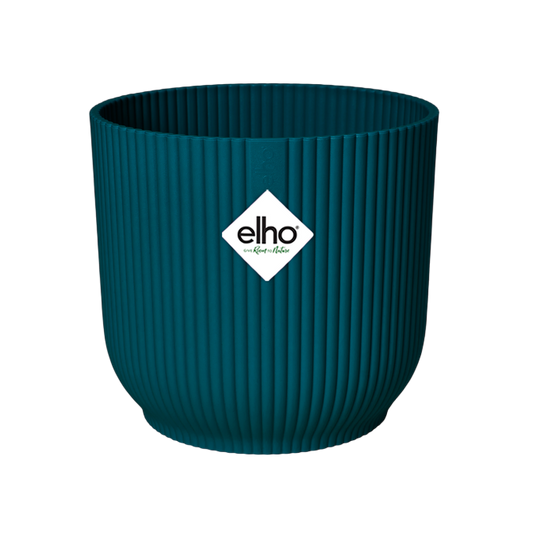 Macetero vibes fold round deep blue Elho 22 cm