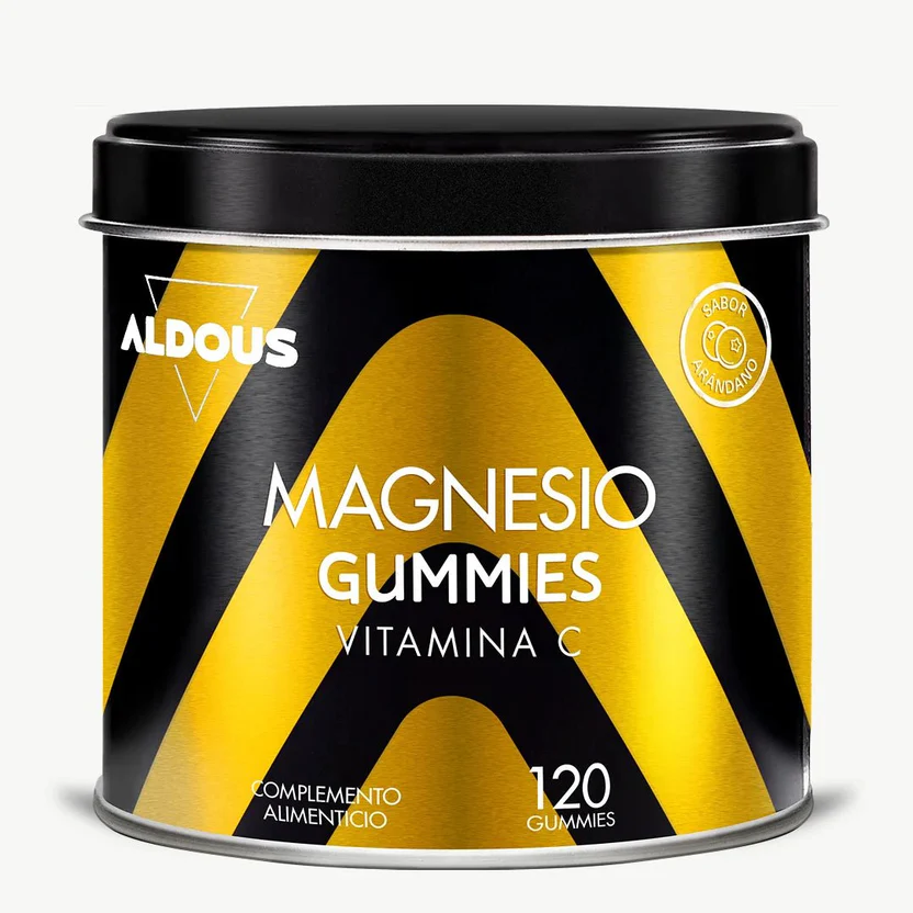 Citrato de Magnesio Gominolas 1340mg + Vitamina C 45mg Aldous Bio 120 Gominolas