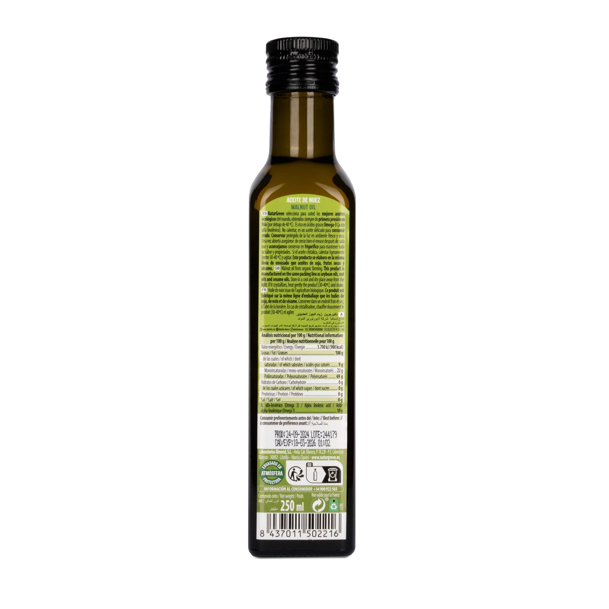 Bio-Walnussöl NaturGreen 250 ml