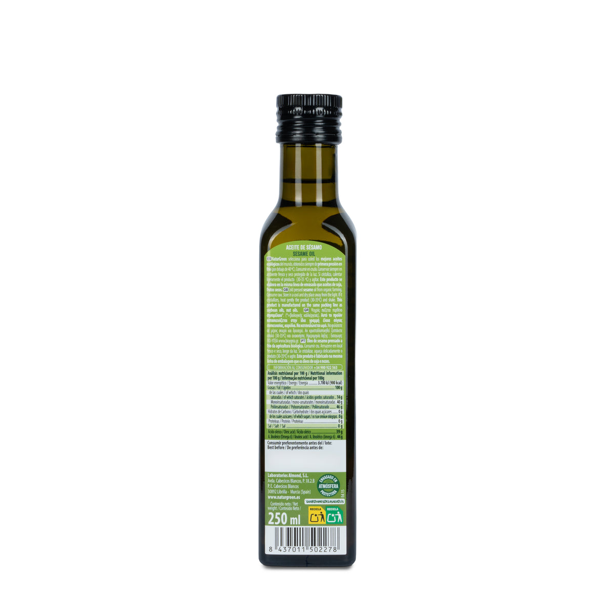 Sesamöl BIO NaturGreen. 250 ml