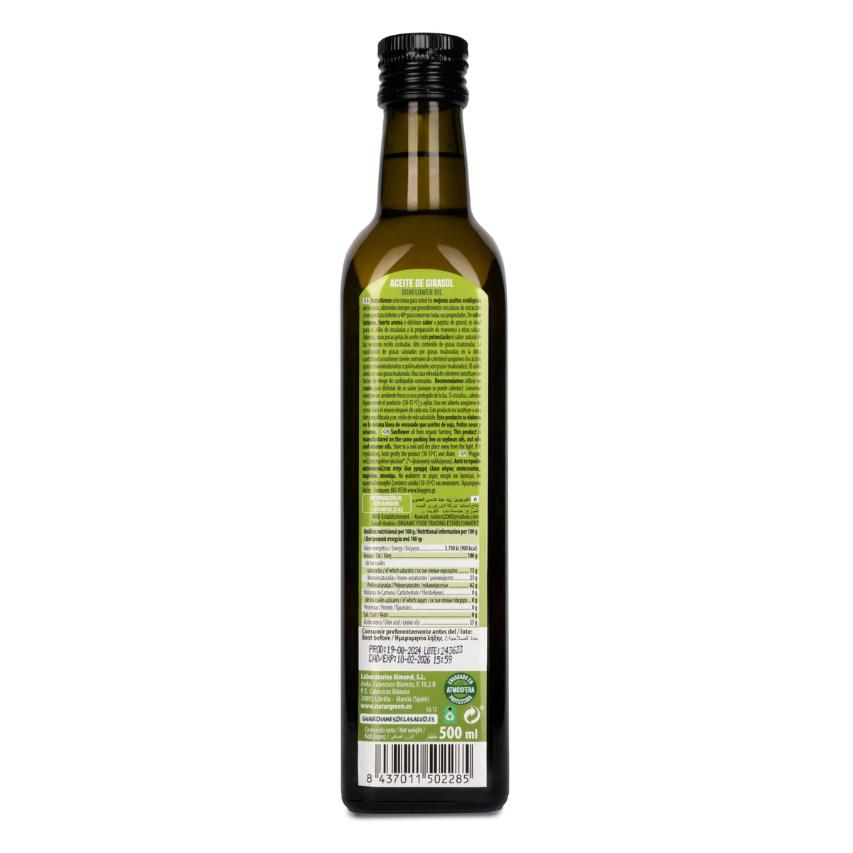 Sonnenblumenöl Naturgreen 500 ml