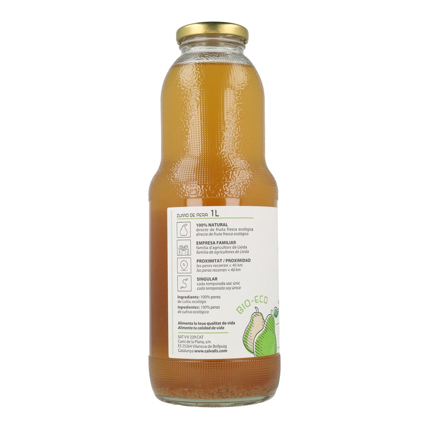 Zumo de Pera ECO Cal Valls 200 ml