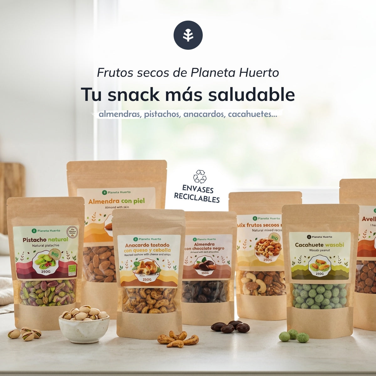 Anacardo tostado con queso y cebolla Planeta Huerto 250 g