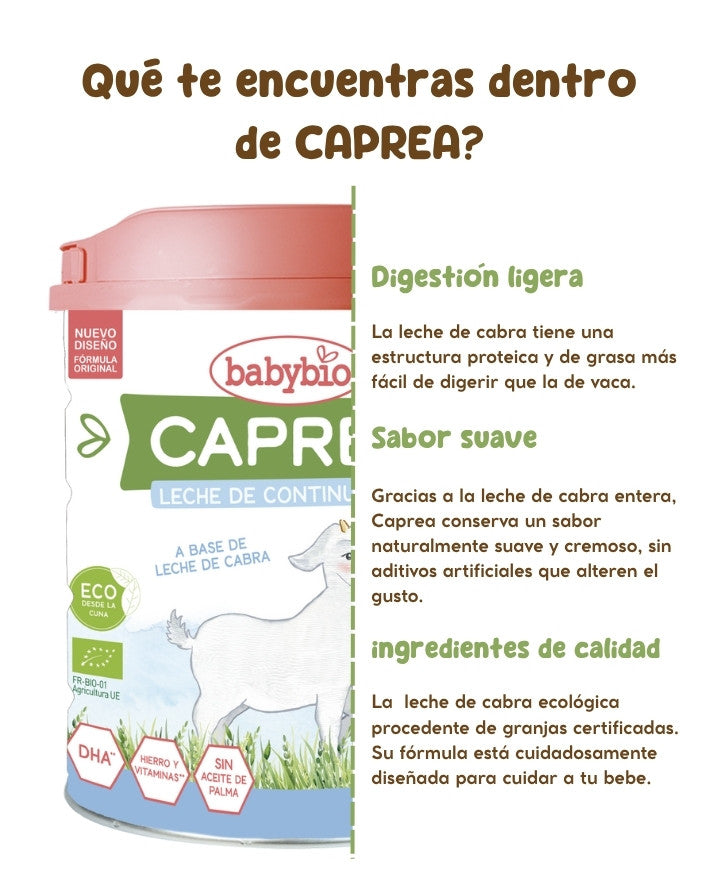 Leche de Cabra Caprea 2 Babybio 800 g