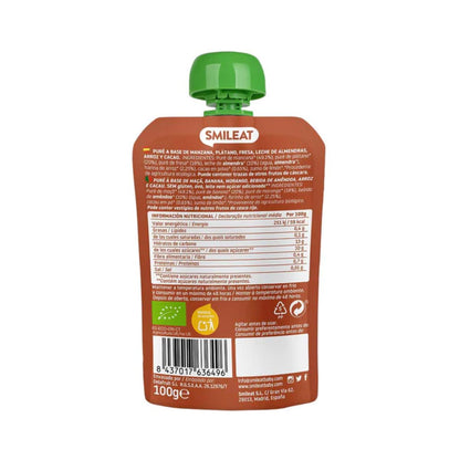 Pouch Almendra, Cacao y Fresa ECO Smileat, 100gr