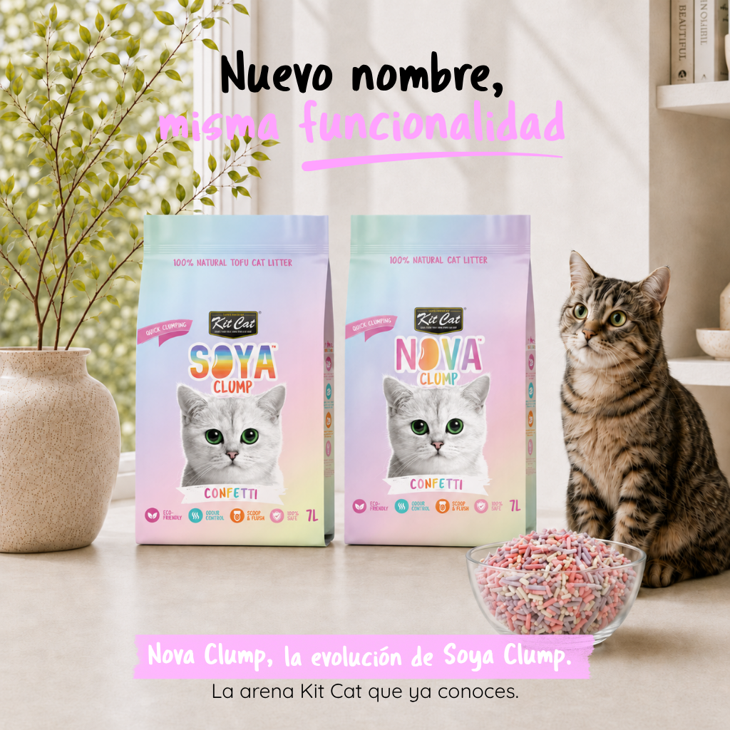 Katzenstreu-Set Eco SoyaClump – Confetti 7 l Katzenstreu