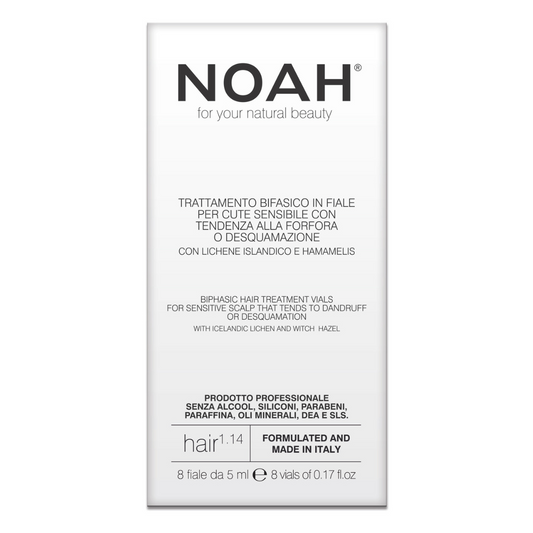 Ampollas de tratamiento bifásico para cuero cabelludo sensible Noah 8 ampollas