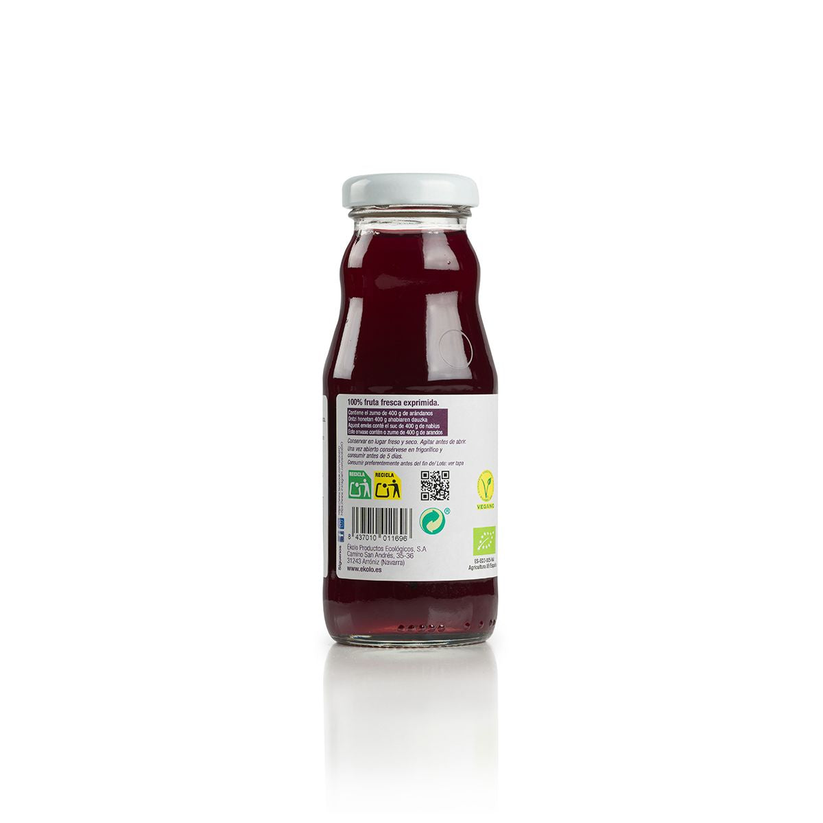 Zumo de Arándano BIO 100% exprimido Ékolo 200ml