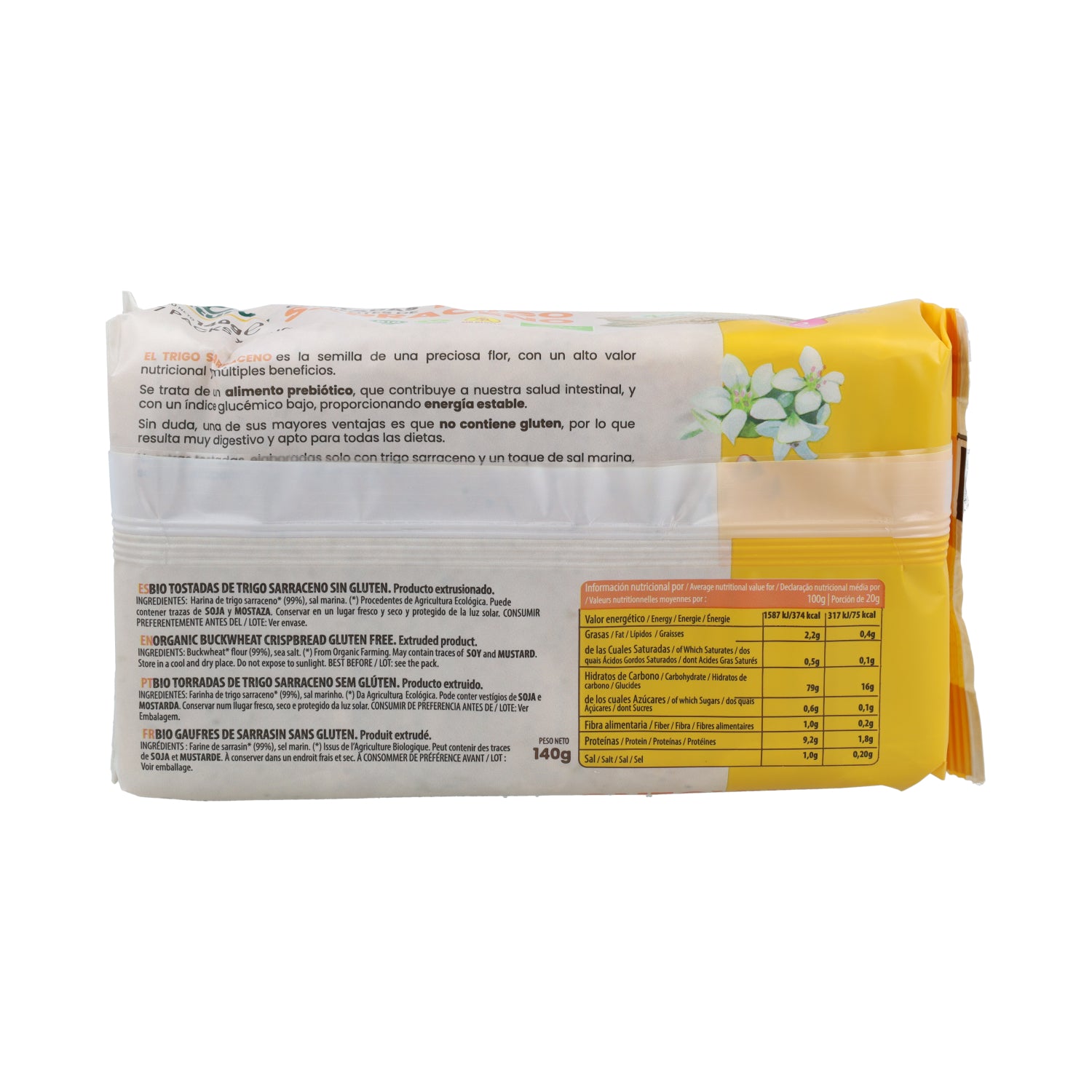 Glutenfreier Buchweizen-Toast von Sol Natural 140 g BIO