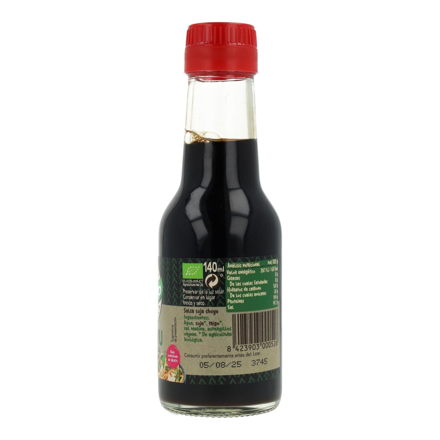 Salsa de Soja suave Bio Shoyu Biocop 140 ml