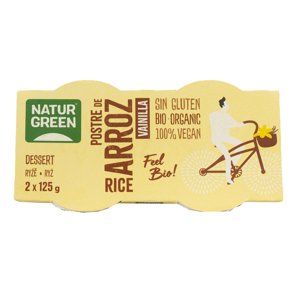 NaturGreen Vanille-Reisdessert, 2 x 125 g